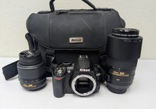Nikon D3100 14.2 MP Digital SLR Camera 18-55 55-300 - Shutter count 3,923