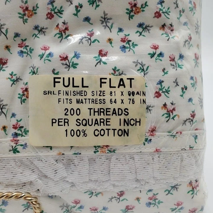 Vintage Ralph Lauren Home Collection Playa Ciruela Calico Pequeño Floral Completo Plano Foto 3 de 4