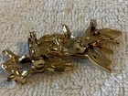 2 PAIR PINS BAR LAPEL DEER DOE COLORFUL RED BROWN & DOE SPOTS  ANTIQUE VINTAGE — photo 9