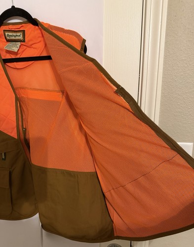 Gilet da caccia Remington Upland XXL Blaze arancione maglia gioco borsa nuovo con etichette - Foto 7 di 16