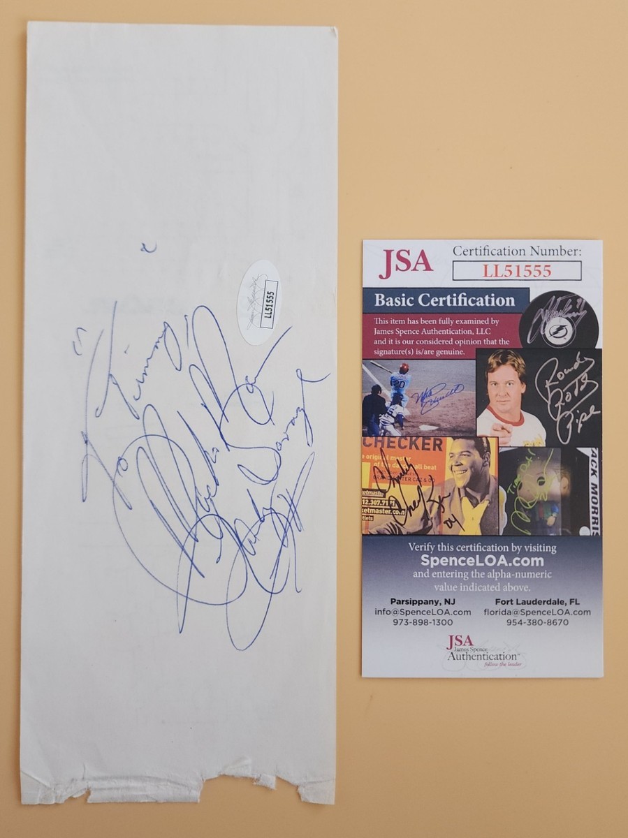 Macho Man Randy Savage Signed US Air Receipt Wrestling WWF WWE