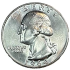 1964 Washington Quarter CHBU