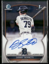 2023 Bowman Chrome #CPA-DSI Danny Serretti Prospect Autographs