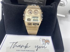 CITIZEN Ana-Digi Temp Reissue Model Warm Gold JG2104-53R New From Japan