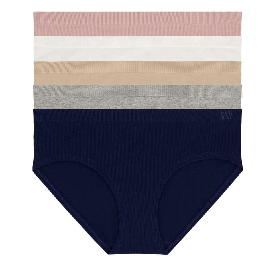 Calcinha feminina GapBody pacote com 5 sem costura hipster tamanho médio Gap feminina - Imagem 4 de 4