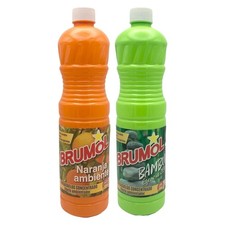 2 x Brumol Floor Cleaner 1 Litre Bamboo And Orange Spanish Cleaning Products 7.50 per litre