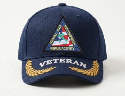 Customized Name Embroidered Hat Naval Air Mediterranean Repair Activity, Gift