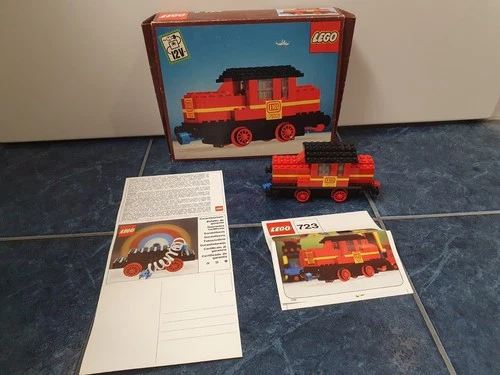 Lego System Classic Vintage Train Train Set 723 60s Old 60s Original Box Boxed Rare