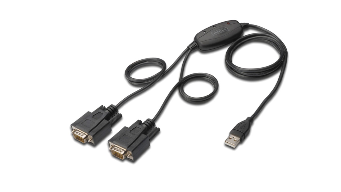 Convertisseur/adaptateur USB 2.0 vers 2x RS232 (DB9) DA-70158