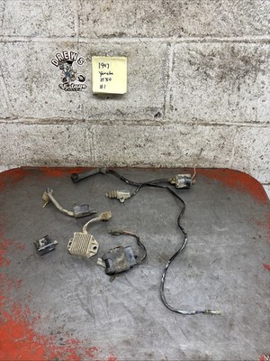 1997 Yamaha Xt350 Xt Cdi Ignition Coil Electrical Parts Lot Switch OEM Vintage 