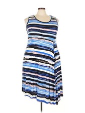 Karen Kane Women Blue Casual Dress 3X Plus