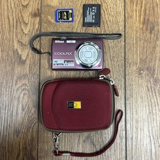 Nikon COOLPIX S220 10.0MP Digital Camera - Plum-2 GB Memory - No Charger Excelle