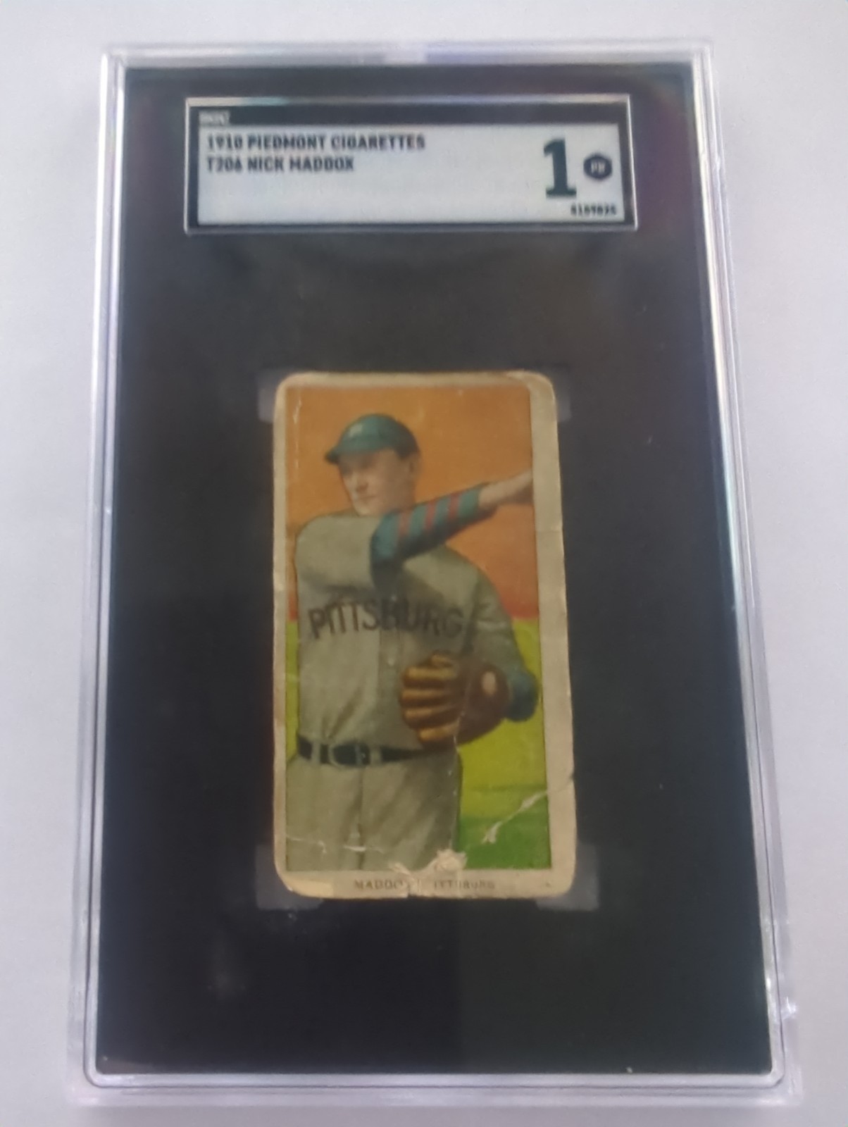 1910 T206 Nick Maddox Piedmont