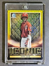 Juan Soto #/75 Yellow Mega Box Mojo REFRACTOR 2023 Bowman Chrome #BI-14 INVEST!