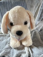 Build A Bear 12” Golden Retriever Yellow Lab Puppy Dog Plush Tongue Out BABW
