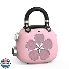 DOSS Candy Mini Bluetooth Speaker - Women's Bag Charm, 2-in-1 Wireless Portab
