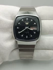 Vintage Seiko 5 Black Sunburst Dial 7009-5140 Automatic Men's Watch Japan Made