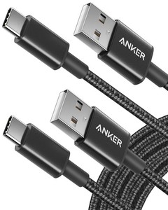 Anker Cable [2 Pack 10ft], USB A to C for iPhone 17 10ft, Black