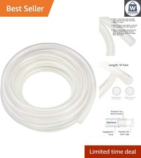 Heavy Duty 3/4" Clear Braided Hose - Flexible PVC for Versatile Applications