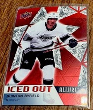Quinton Byfield Rookie Iced Out 2022-23 Upper Deck Allure #IO-18 Los Angeles
