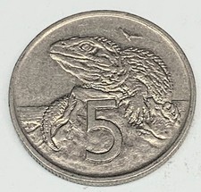 # C6495      NEW ZEALAND   COIN,    FIVE CENTS   1978