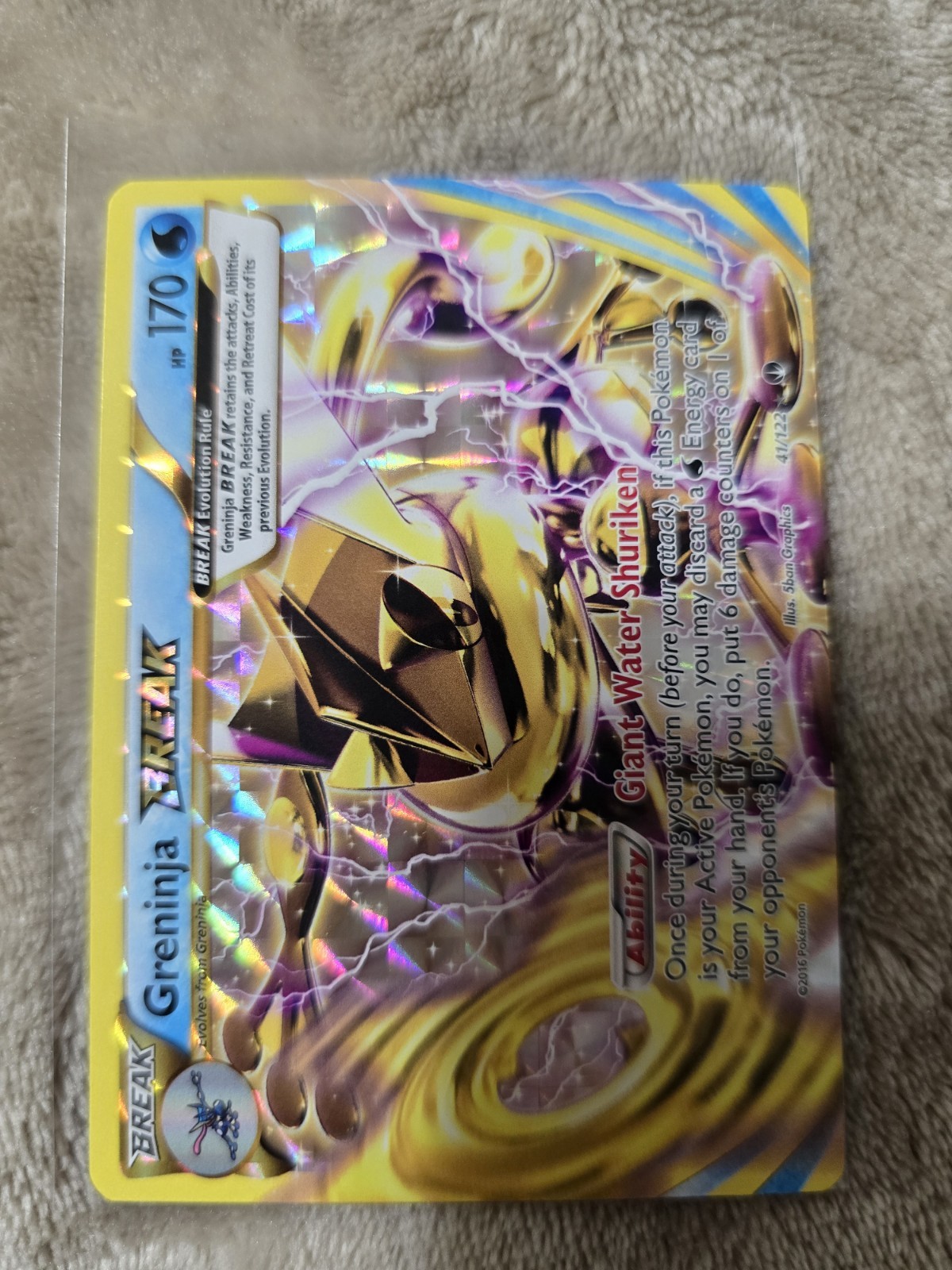 Pokémon TCG Greninja BREAK 41/122 Breakpoint Holo Rare
