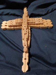 Clothes Pin Triple  Cross