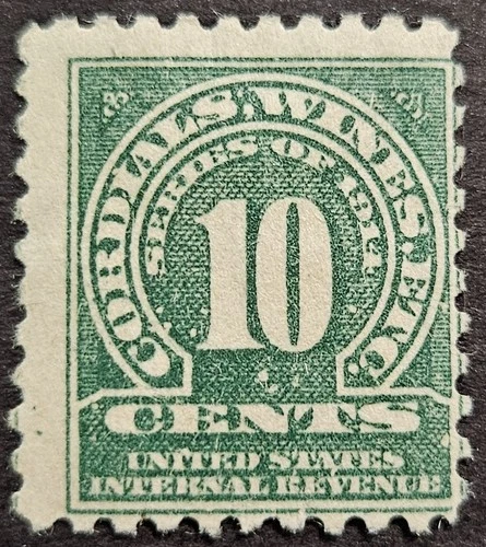 US Stamp Collection - Revenue - Cordial & Wine - Scott # RE11 - MH OG