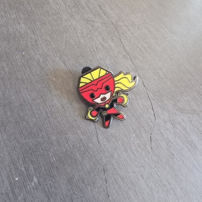 Disney Trading Pin Kawaii Captain Marvel, dark silver back
