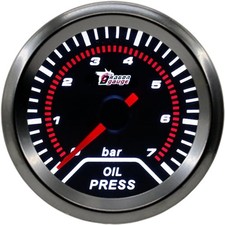 Universelle Auto Öldruckanzeige 2Zoll 52mm Auto Öldruckmesser Messgerät 0-7 B...