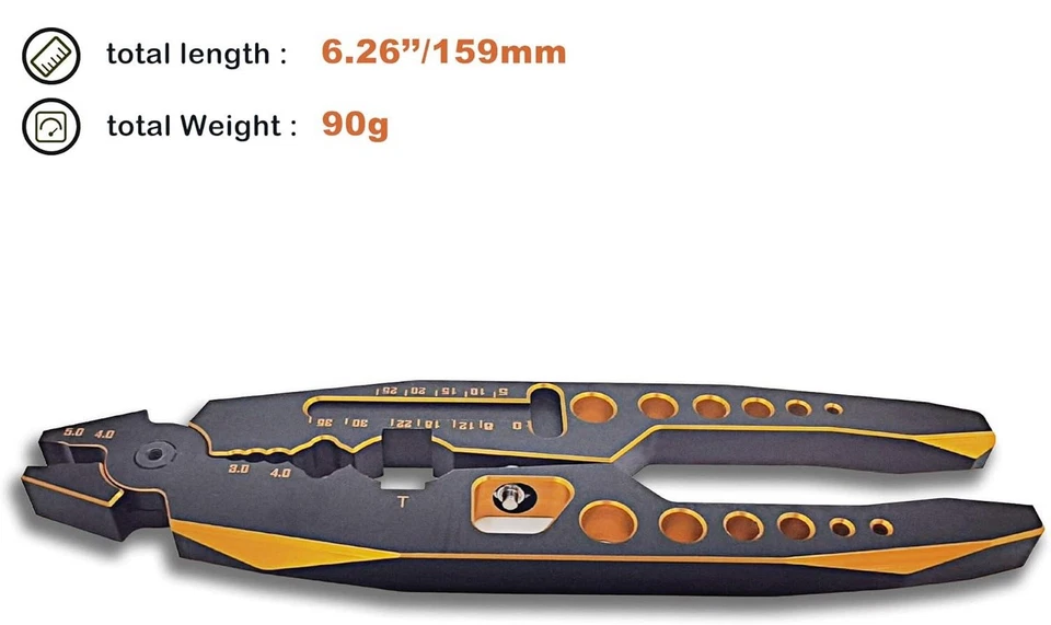 Rc Car Multi-Function Aluminum Shock Pliers Clamp Tool Drift Crawler Drag Truck - image 2 of 4