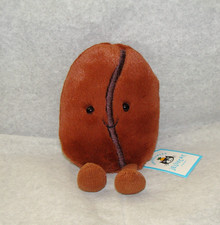 AUTHENTIC Jellycat Amuseables Coffee Bean Plush Toy NWT Collectible Gift