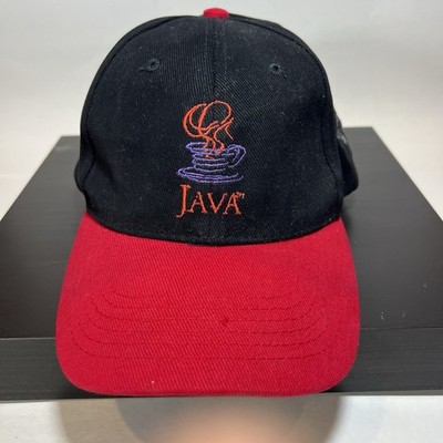 Vintage JAVA Logo Strapback Hat Sun Microsystems 90s PC Computer Promo Cap