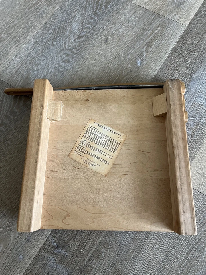 Cortador de papel vintage INGENTO 1132 - 12" madera mesa guillotina cortador manual ¡Bueno! Foto 2 de 4