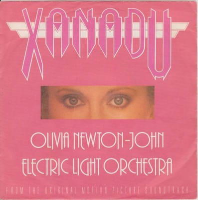 Single-XANADU-OLIVIA NEWTON-JOHN + E L O-1980- SOUNDTRACK-JET RECORDS - LC 3455