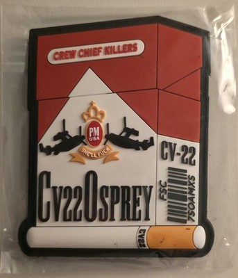 USAF 7th SOAMXS CV-22 Osprey RAF Mildenhall 'Crew Chief Killers' 3D PVC Patch