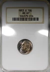 1953-S Roosevelt Dime NGC MS67 Old Thick Fatty Holder Toned