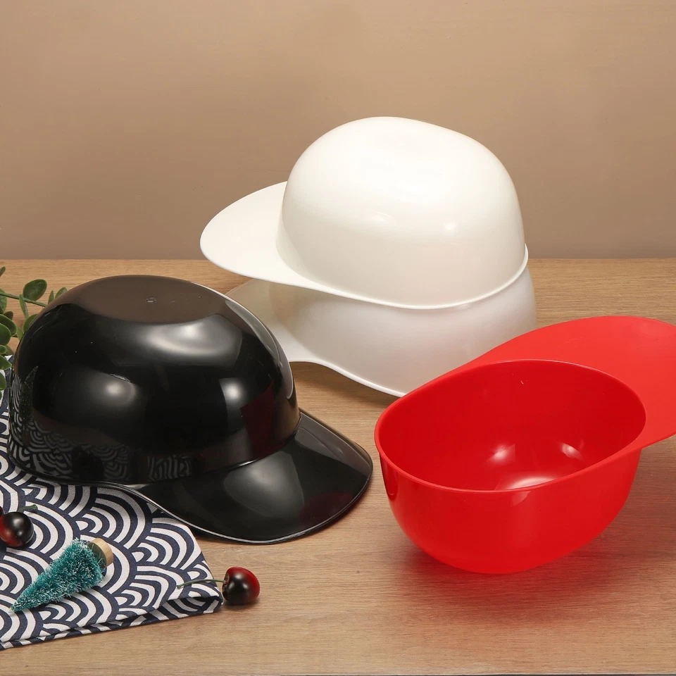 Cuencos de helado 4 piezas, gorra de béisbol 67 oz cuenco de helado, negro Foto 4 de 4