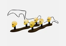 SKULL LAWN LIGHTS VeRy ScArY Dept 56 Original Snow Village HaLLoWeeN NEW 53218