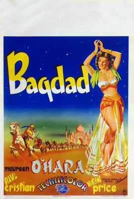 Bagdad Maureen O'Hara Vincent Price movie poster print