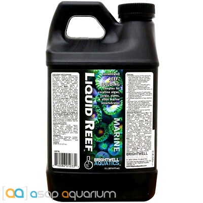 Brightwell Aquatics Liquid Reef 2 Liter Concentrated Coral Reef Building Complex