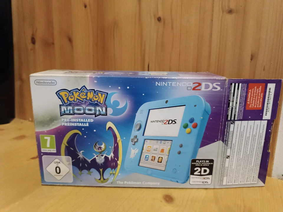 Nintendo 2DS Special Edition [Pokemon Moon Pre-installed] PAL Nintendo 3DS - Photo 4/4