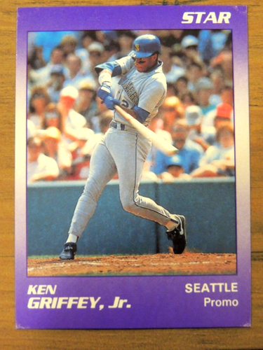 Ken Griffey Jr. 1990' The Star Co. Purple Blank Back Promo Card MARINERS HOF