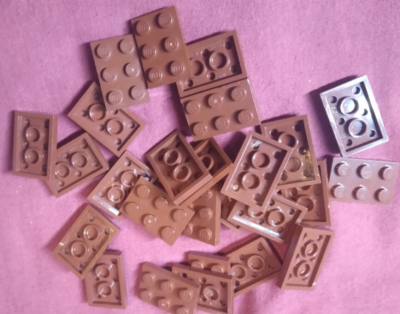 S Lego Lot 27 Reddish Brown 2 x 3 Plate 3021 10257 10273 75936