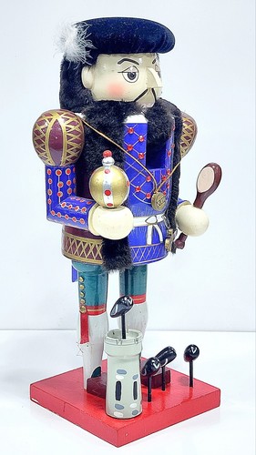 Vintage Large Henry VIII, Wooden Nutcracker - 16” Henry The 8th Nutcracker - Picture 3 of 9