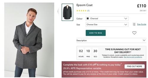 Coat Next From Brand Gray Mens Epsom New Swzfn0