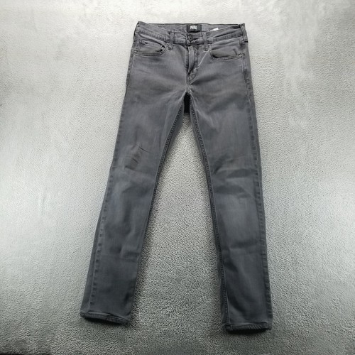 Paige Jeans Mens 30x30 Gray Lennox Skinny Stretch Mid Rise Comfort Denim