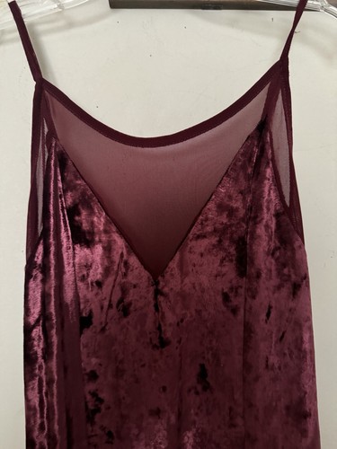 NEW FREE PEOPLE INTIMATELY LOOK YOUR BEST VELVET MAXI SLIP DRESS SIZE XS - Picture 4 of 4