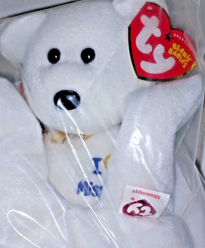 TY Beanie Babies 'I Heart Mississippi' Bear Qty 6 Lot SEALED Vendor/Retail Pack - Picture 4 of 7