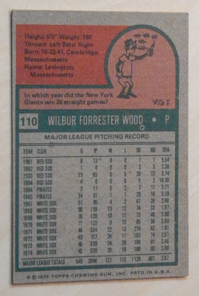 1975 Topps Chicago White Sox Baseball Cards - Lot of 11- Near Mint to Excellent - Image 2 of 4